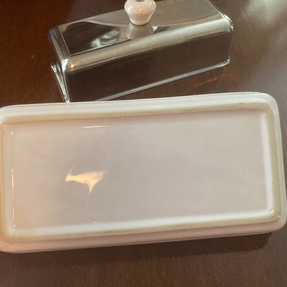 Butter Dish with stainless cover ! - Picture 4 of 5